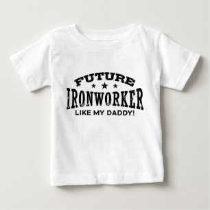 Camiseta O Ironworker futuro gosta de meu pai
