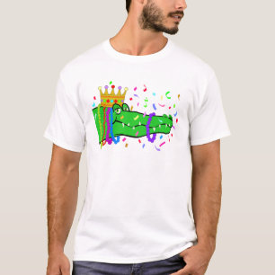 Camiseta O jacaré perla o carnaval
