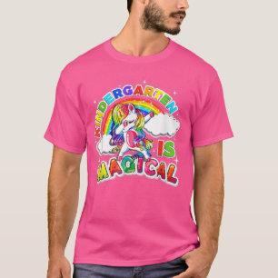 Camiseta O Jardim De Infância É Magnético Dabitando Unicórn