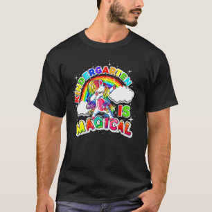 Camiseta O Jardim De Infância É Magnético Dabitando Unicórn