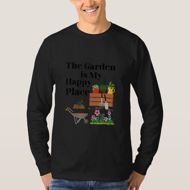 Camiseta O Jardim É Meu Lugar Feliz   (Frente)