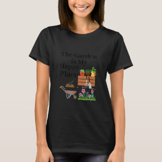 Camiseta O jardim é o meu lugar feliz