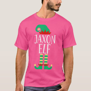 Camiseta O Jaxon Elf Família Combinando Pijamas de Natal