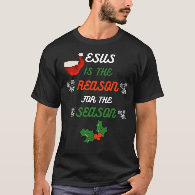 Camiseta O Jesus é a Razão do Natal (Frente)