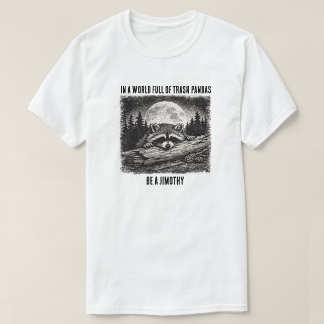 Camiseta O Jimothy Raccoon  (Frente do Design)