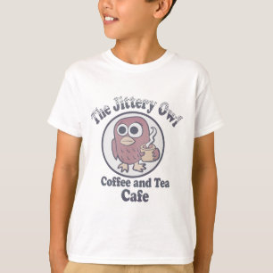 Camiseta O Jittery Owl Café de Café e Chá