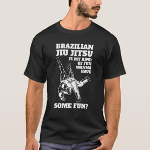 Camiseta O Jiu Jitsu É Meu Tipo De Luta De Chute Divertida