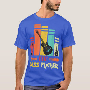 Camiseta O Jogador De Bass Music Bass Guitar Oferece T-Sh