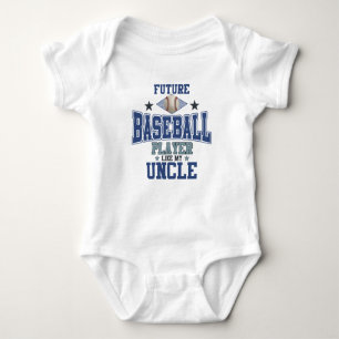 Camiseta O jogador de beisebol futuro gosta de meu tio