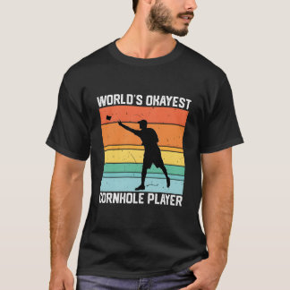 Camiseta O Jogador de Cornhole Mais ou Menos do Mundo