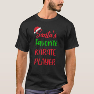 Camiseta O Jogador de Karatê Favorito do Papai Noel     Nat