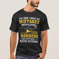 O jogador de Trombone faz criativo espontâneo