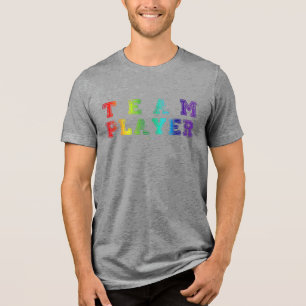 Camiseta O jogador do time do SlipperyJoe repleto de arco-í
