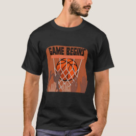 Camiseta o jogo começa