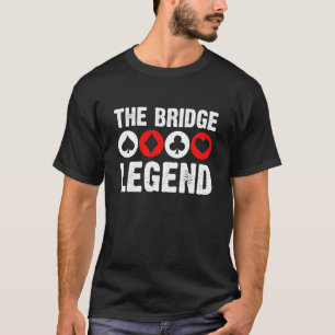 Camiseta O Jogo de Cartas de Jogador The Bridge Legend