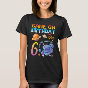 Camiseta O Jogo Do Meu Jogador De Aniversário Acabou De Che