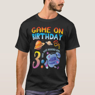 Camiseta O Jogo Do Meu Jogador De Aniversário Acabou De Che