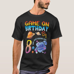 Camiseta O Jogo Do Meu Jogador De Aniversário Acabou De Che