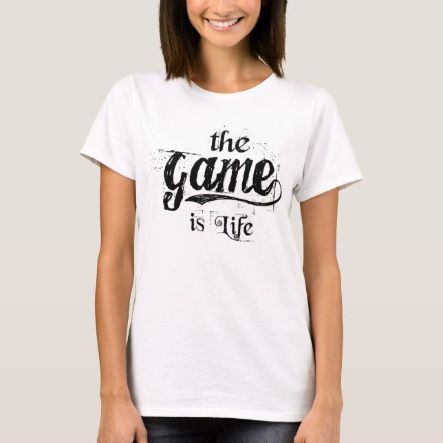 Camiseta o jogo é mulheres da vida (branca) - (Frente)