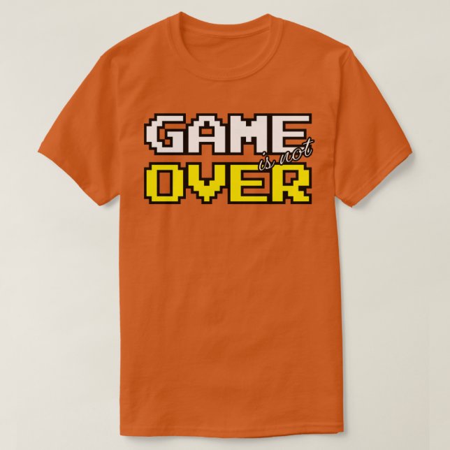 Camiseta O jogo não acabou (Frente do Design)