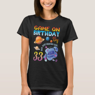 Camiseta O Jogo No Aniversário Gamer Boy Acabou De Chegar A
