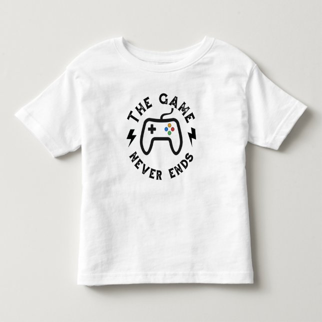 Camiseta O jogo nunca acaba (Frente)