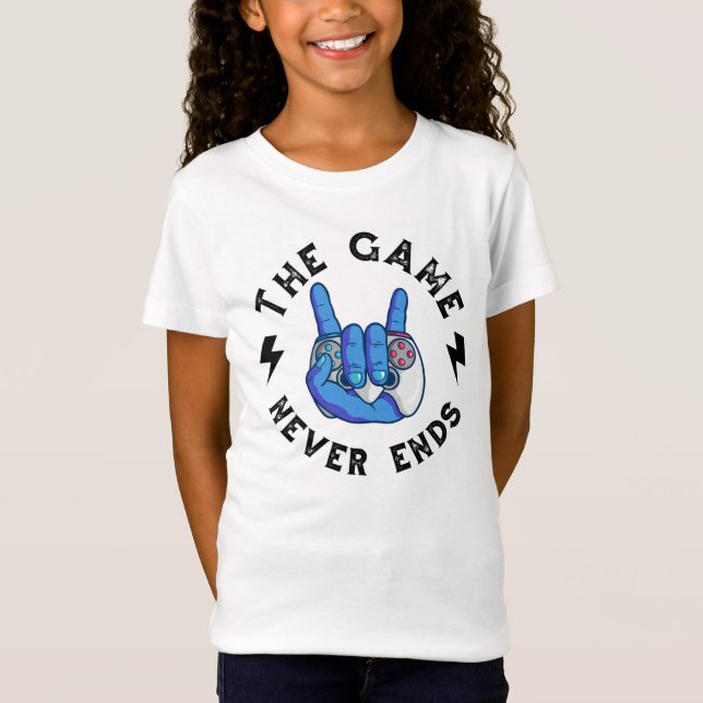 Camiseta O jogo nunca acaba (Frente)