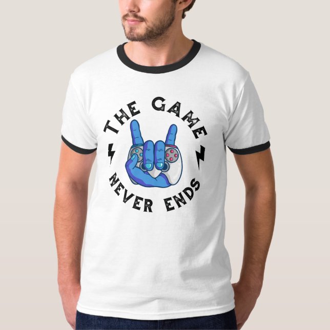 Camiseta O jogo nunca acaba (Frente)