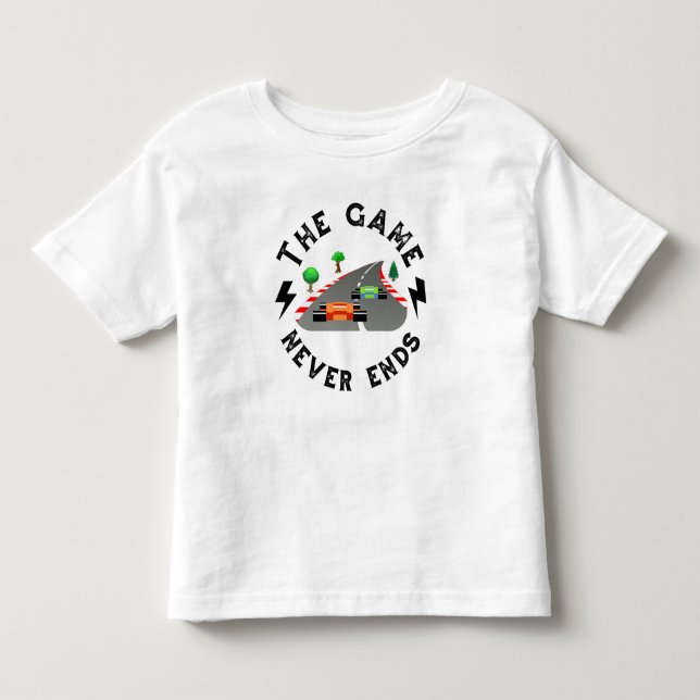 Camiseta O jogo nunca acaba (Frente)