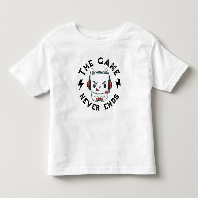 Camiseta O jogo nunca acaba (Frente)