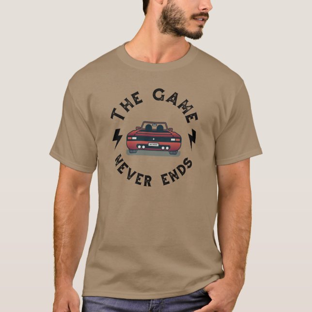 Camiseta O jogo nunca acaba (Frente)