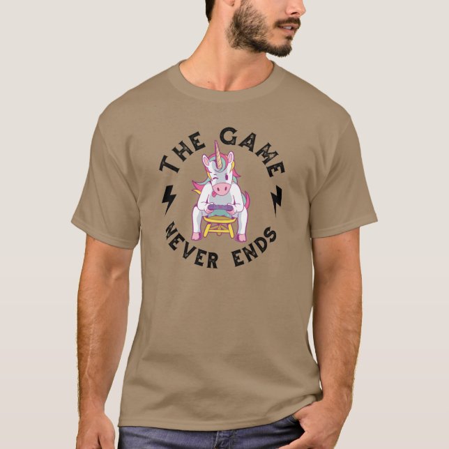 Camiseta O jogo nunca acaba (Frente)
