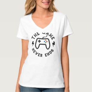 Camiseta O jogo nunca acaba