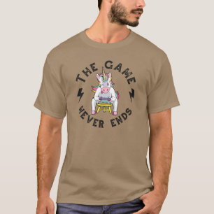 Camiseta O Jogo nunca acaba para os Unicórnios