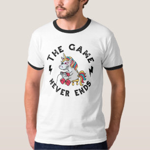 Camiseta O Jogo nunca acaba para Unicórnios