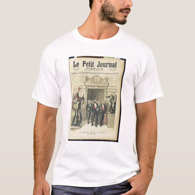 Camiseta O jubileu de Louis Pasteur no Sorbonne (Frente)