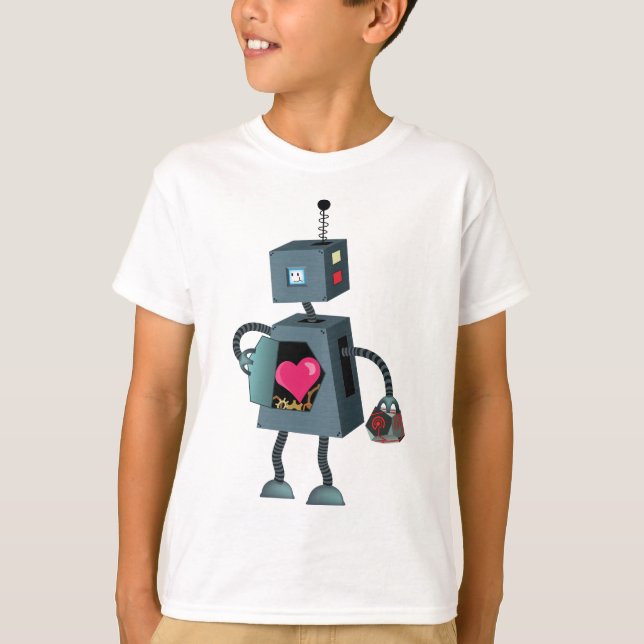 Camiseta O Junkybot do miúdo (Frente)