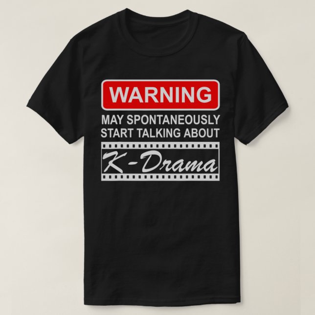 Camiseta O KDrama coreano filmes fãs do KPop amantesPresent (Frente do Design)