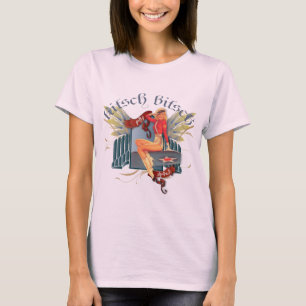 Camiseta O kitsch Bitsch: Pin-Acima do tatuagem da menina