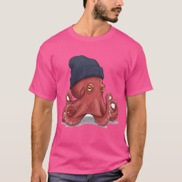 Camiseta O Kraken Cozy: Octopus Flair do dia a dia