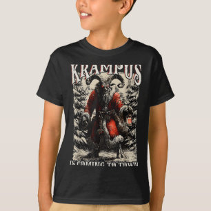 Camiseta O Krampus Está Chegando Na Cidade Temporada De Nat