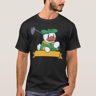 Camiseta O laboratório de banners de golfistas, pato para d