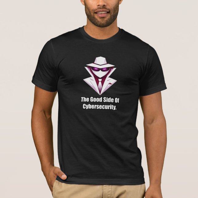 Camiseta O Lado Bom do Defensor de Cibersegurança (Frente)
