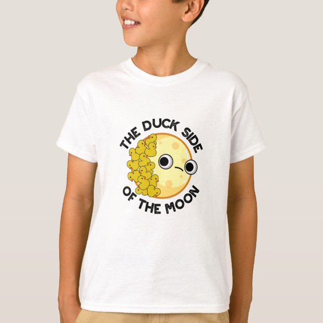 Camiseta O Lado Do Pato Da Lua Engraçado Astronomia Pun (Frente)