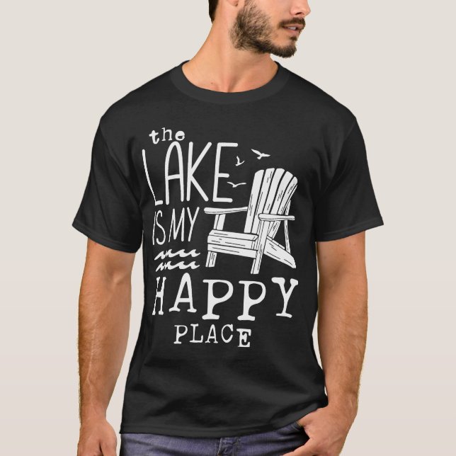Camiseta O Lago É Meu Lugar Feliz (Frente)