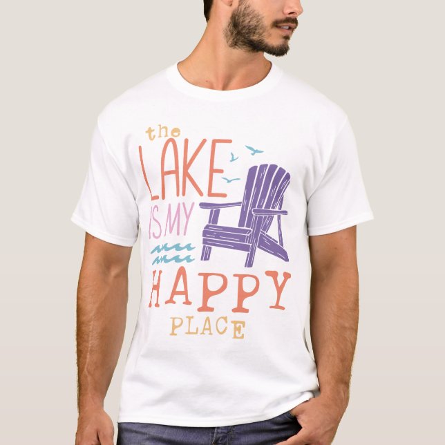 Camiseta O Lago É Meu Lugar Feliz (Frente)