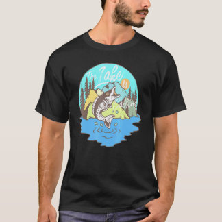 Camiseta O Lago Está Chamando Férias De Verão Camping E Hi