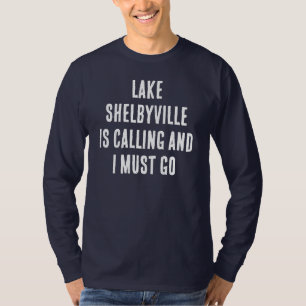 Camiseta O Lago Shelbyville Está Chamando E Eu Devo Ir Pesc