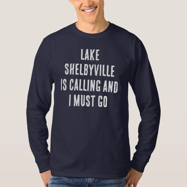 Camiseta O Lago Shelbyville Está Ligando E Eu Tenho Que Ir  (Frente)