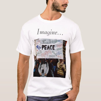 Camiseta o languagespeace, imagina…